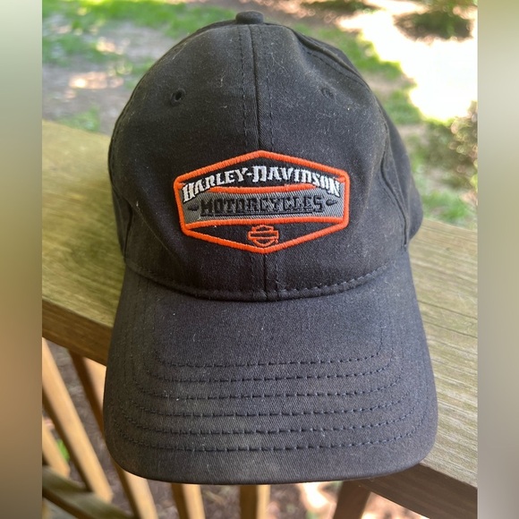 Vintage Y2K Harley-Davidson Motorcycles black distressed cap fitted Missouri - Picture 1 of 12